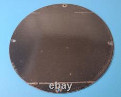 Vintage Kendall Motor Oils Sign Porcelain Snow Skiing Ad Gas Pump Plate Sign