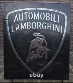 Vintage Lamborghini Metal Sign