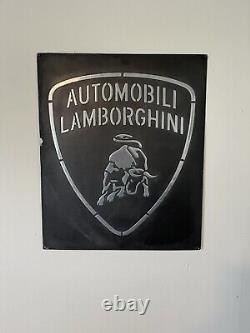 Vintage Lamborghini Metal Sign