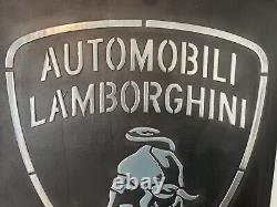 Vintage Lamborghini Metal Sign