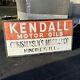 Vintage Large 5ft Kendall Oil Sign Gas Station Automotive