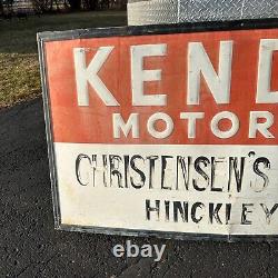 Vintage Large 5ft Kendall Oil Sign gas Station Automotive