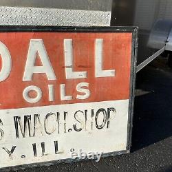 Vintage Large 5ft Kendall Oil Sign gas Station Automotive