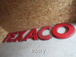 Vintage Large Gas Oil Advertising TEXACO Letter Sign Canopy