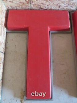 Vintage Large Gas Oil Advertising TEXACO Letter Sign Canopy