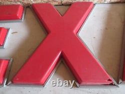 Vintage Large Gas Oil Advertising TEXACO Letter Sign Canopy