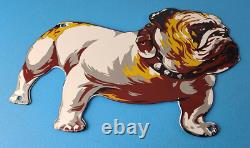 Vintage Mack Truck Sign Gas Oil Pump Bulldog Diesel Service Sign