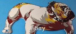 Vintage Mack Truck Sign Gas Oil Pump Bulldog Diesel Service Sign