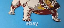 Vintage Mack Truck Sign Gas Oil Pump Bulldog Diesel Service Sign