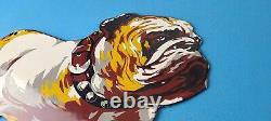 Vintage Mack Truck Sign Gas Oil Pump Bulldog Diesel Service Sign