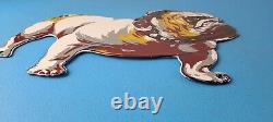 Vintage Mack Truck Sign Gas Oil Pump Bulldog Diesel Service Sign