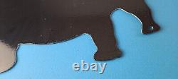 Vintage Mack Truck Sign Gas Oil Pump Bulldog Diesel Service Sign