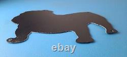 Vintage Mack Truck Sign Gas Oil Pump Bulldog Diesel Service Sign