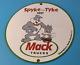 Vintage Mack Trucks Sign Diesel Bulldogs Auto Gas Pump Porcelain Ad Sign