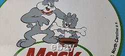 Vintage Mack Trucks Sign Diesel Bulldogs Auto Gas Pump Porcelain Ad Sign