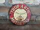 Vintage Manhattan Motor Oils Porcelain Gas Station Fuel Motor Oil Door Sign 6