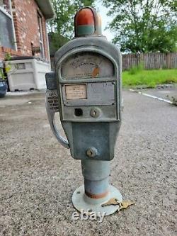 Vintage Martin Red Ball Parking Meter Gas Oil Sign Penny Nickel Coin Op Car Auto