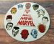 Vintage Marvel Comics Porcelain Conoco Gasoline Service Station Superhero Sign