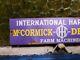 Vintage Mccormick Deering Sign Tin Metal Plaque Oil Gas International Harvester
