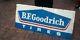 Vintage Metal Early Bf Goodrich Tires Advert Sign Gasoline Gas Oil 60inx26in