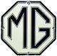 Vintage Mg Porcelain Sign British Automobile Sports Car Dealer Sales London Uk