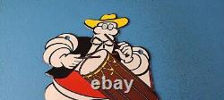 Vintage Michelin Tires Bibendum Man Porcelain Gasoline Service Station Pump Sign