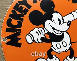 Vintage Mickey Mouse Converse Porcelain Sign All Stars Baseball Gas Oil Disney