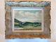 Vintage Mid Century Signed Ny Landscape Oil Painting French Frame