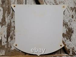 Vintage Mobil Porcelain Sign Mobilgas Special Diesel Gas Station Shield Pegasus