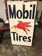Vintage Mobil Oil Gas Sign Porcelain Great Condition