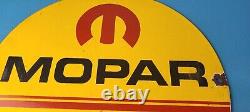 Vintage Mopar Sign Parts & Accessories Racing Auto Gas Porcelain Sign