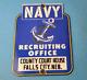 Vintage Navy Recruiting Office Porcelain Gas Service Station Pump Military Sign
