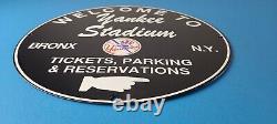 Vintage New York Yankees Sign MLB Baseball Stadium Porcelain Gas Pump Sign