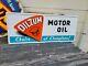 Vintage Oilzum Motor Oil Choice Of Champions Sign With Shipping Box