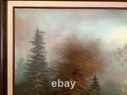 Vintage Oil Canvas Painting Framed Landscape Signed By C. Loft. Not Sure What Yea