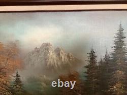 Vintage Oil Canvas Painting Framed Landscape Signed By C. Loft. Not Sure What Yea