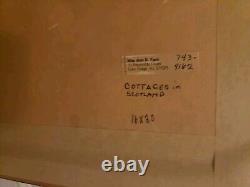 Vintage Oil On Board Painting Cottage In Scotland By Artist Jean B. Egan