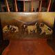 Vintage Oil On Canvas Painting-4 Terrier Puppies Dogs-signed G. H. C. 1893