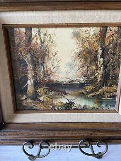 Vintage Oil Painting Signed Framed Spring Lake Original Certificate