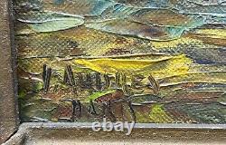 Vintage Oil Painting-madeleine Church & Market Signed Andrea