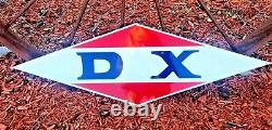 Vintage Old School Sty. DX Gasoline Oil Gas Station Car Truck Hand Painted Sign