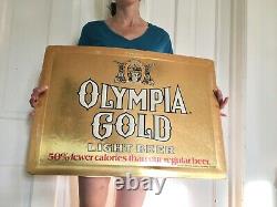 Vintage Olympia Gold beer Gas Oil Sign