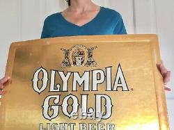 Vintage Olympia Gold beer Gas Oil Sign