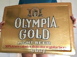 Vintage Olympia Gold beer Gas Oil Sign