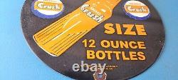 Vintage Orange Crush Sign Soda Drink King Size Porcelain Gas Oil Pump Sign