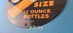 Vintage Orange Crush Sign Soda Drink King Size Porcelain Gas Oil Pump Sign