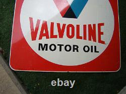 Vintage Original 30 Double Sided Valvoline Motor Oil Donasco Cov, KY Sign