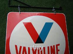 Vintage Original 30 Double Sided Valvoline Motor Oil Donasco Cov, KY Sign