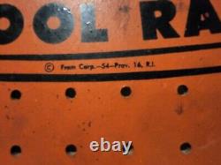 Vintage Original Antique Gas Oil Fram Oil Filters Tool Rack Sign Excellent