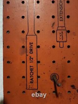 Vintage Original Antique Gas Oil Fram Oil Filters Tool Rack Sign Excellent